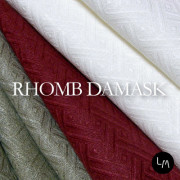 リネンミー LinenMe リネン生地 ダマスク織り ローム （布幅 160cm） リネン100% リトアニア製