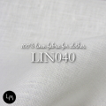 リネン生地　LIN040　オプティカルホワイト　リネン100%　リトアニア製